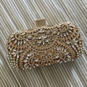CLUTCH gold purse
